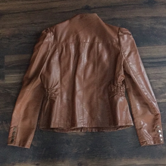 Faux Leather Moto Jacket - Picture 2 of 3